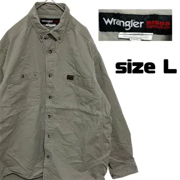 Wrangler 랭글러 긴팔 워크 셔츠 코튼 구제 의류 L