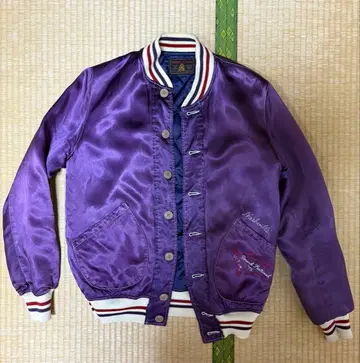 HYSTERIC GLAMOUR 퍼플 보라색 바시티 자켓 스카잔 M