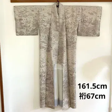 연한 그레이의 차야츠지 무늬 오메시