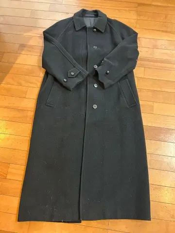 Margaret Howell 울 롱 코트 II 안감 데미지 있음