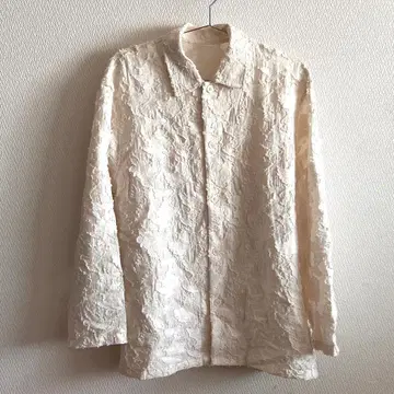 뷰티앤유스 아이보리 레이스 셔츠