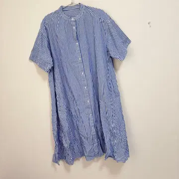 프릭스스토어 마오 칼라 반팔 플레어 원피스/셔츠 원피스