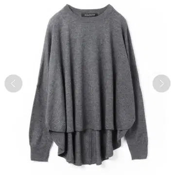 새상품급 미즈이로 인드 프론트 심 코쿤 풀오버 그레이