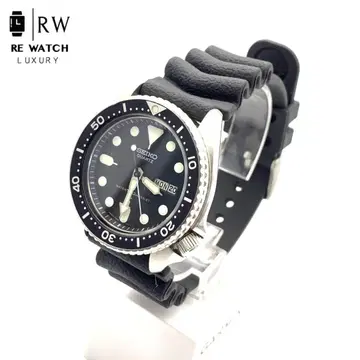 7-4315 SEIKO 7548-7009 쿼츠 손목시계 고무 벨트