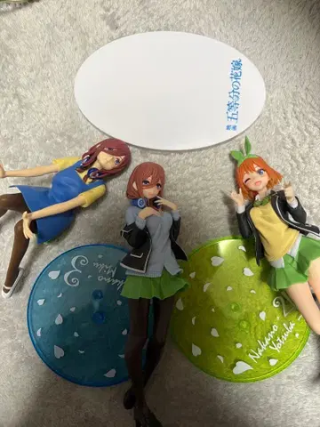 5등분의 신부 피규어 3개 세트