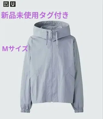 [미사용 새상품] UNIQLO 후디드 블루종 그레이 M 사이즈