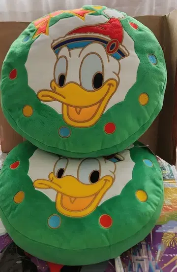 디즈니 리조트 게임 경품 도날드 쿠션 2개