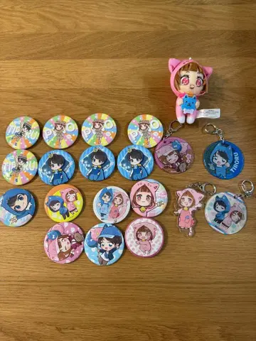치로피노 캔뱃지 세트 봉제 인형 키링