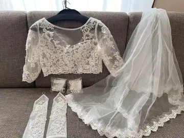 웨딩 볼레로 코코멜로디 11호 베일 장갑 펄핀