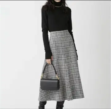 [ 미사용 새상품 ] Mila Owen 체크 플레어 스커트