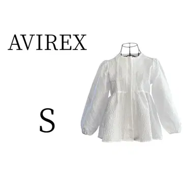 새상품 AVIREX 아비렉스 화이트 긴팔 셔츠 블라우스 S
