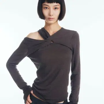 OF ALL FORM 2WAY TWISTED TOP Brown