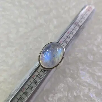 문스톤 오벌 실버 반지 14호 사이즈