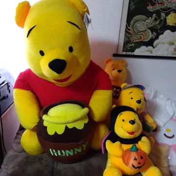 Disney 곰돌이 푸 대형 봉제 인형 허니 포트 포함