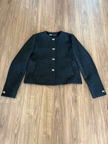 ZARA 블랙 노카라 자켓