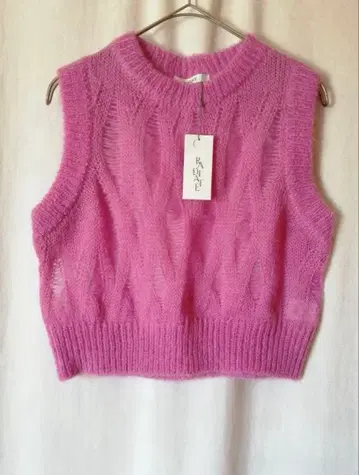 [ 미사용 새상품 ] RADIATE 모헤어 케이블 니트 베스트