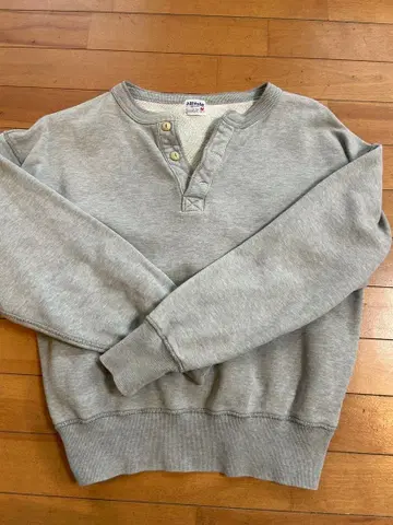 Athlete BEAMS 헨리넥 맨투맨 그레이 M 사이즈