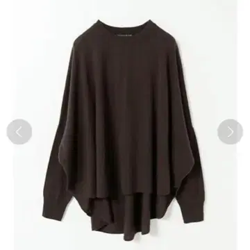새상품급 미즈이로 인드 프론트 심 코쿤 풀오버 브라운