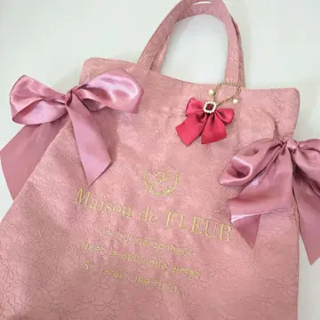 Maison de FLEUR 핑크 토트백