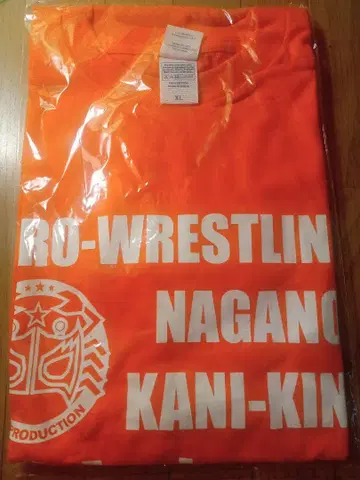 프로레슬링링 나가노 환상의 게 K INGT 셔츠 오렌지 XL
