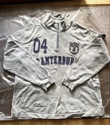 CANTERBURY 그레이 하프 지퍼 트레이닝복 3L