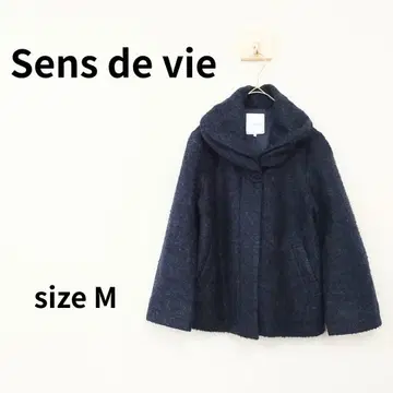Sens de vie 숏 기장 코트 M 사이즈 네이비 S-177