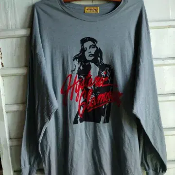 Hysteric Glamour 그레이 롱 슬리브 T셔츠