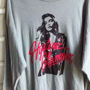 Hysteric Glamour 예쁜 올리브 롱 슬리브 티셔츠