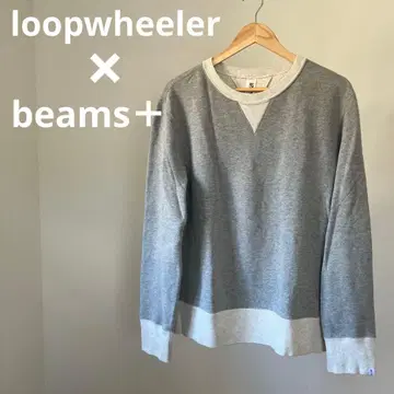 LOOPWHEELER BEAMS+ 별주 크루넥 맨투맨 XL 그레이
