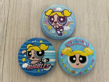 파워퍼프걸스 자수 캔뱃지 버블스 3개 세트 파워퍼프