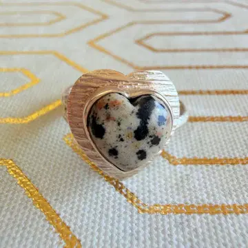 비쥬맘 달마시안 하트 반지