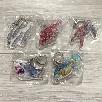 [ 미개봉 ] 다케시마 수족관 한정판 키링 5종 세트