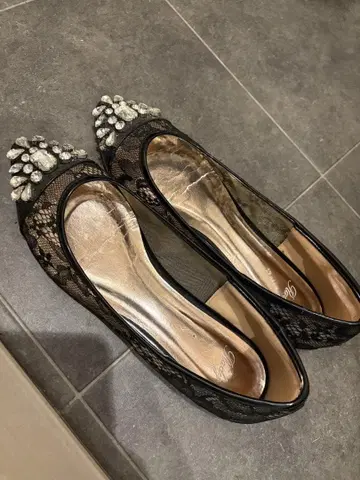 Rady 블랙 레이스 비쥬 펌프스 L