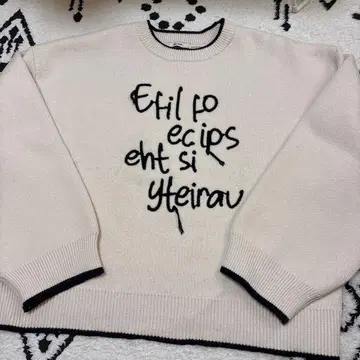 니코앤드 오크리 레터링 니트 풀오버