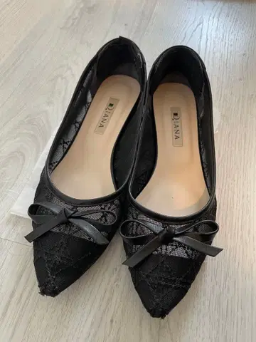 DIANA 발레 슈즈 블랙 23.5cm