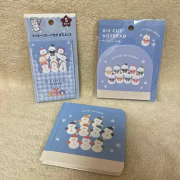 캔두 노트 메모장 카드 눈사람 SnowMan 3종 세트
