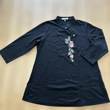 East Age 자수 튜닉 블랙 L 7부 소매 새상품급