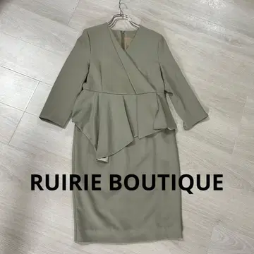 RUIRIE BOUTIQUE 불규칙 페플럼 I라인 원피스 M
