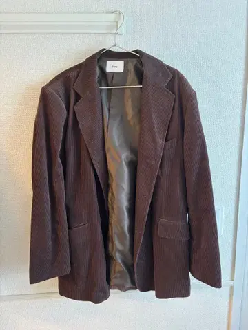 Bleme 브라운 코듀로이 테일러드 자켓