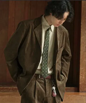 Bleme 브라운 코듀로이 테일러드 자켓