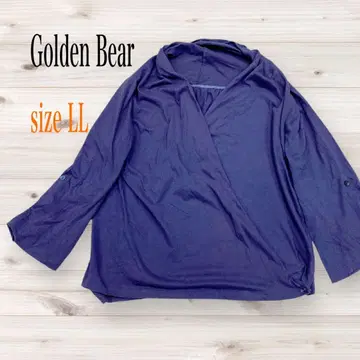 Golden Bear 다크 블루 긴팔 상의 2way LL 면