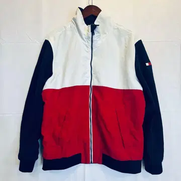 TOMMY HILFIGER 나일론 자켓 트리코 컬러 L 사이즈