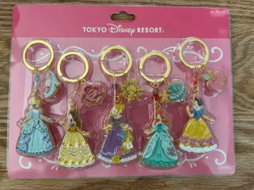 도쿄 디즈니 리조트 프린세스 아크릴 키링 미사용 새상품