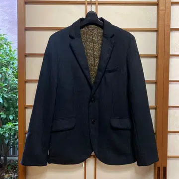 FRAPBOIS 다크 그레이 테일러드 자켓 M 카모플라쥬 안감