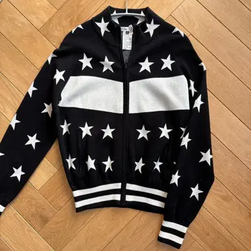 더블 스탠다드 긴팔 니트 지퍼