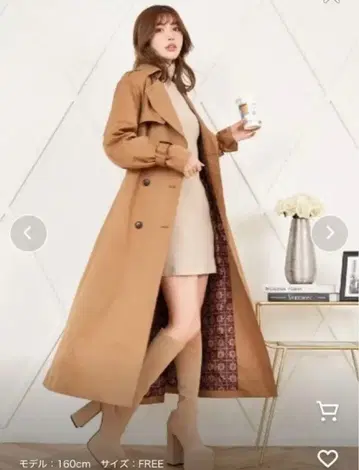 새상품 Darich 레트로 롱 트렌치코트