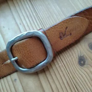 45rpm 브라운 가죽 벨트