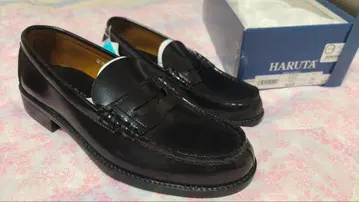 HARUTA 코인 로퍼 블랙 일본제