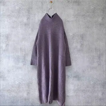 새상품급 어반리서치 로쏘 리브 하이넥 롱 니트 원피스 PU