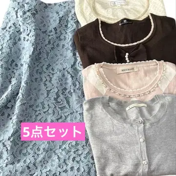 여성용 의류 묶음 판매/페미닌/오피스 캐주얼/셋업 5점 세트